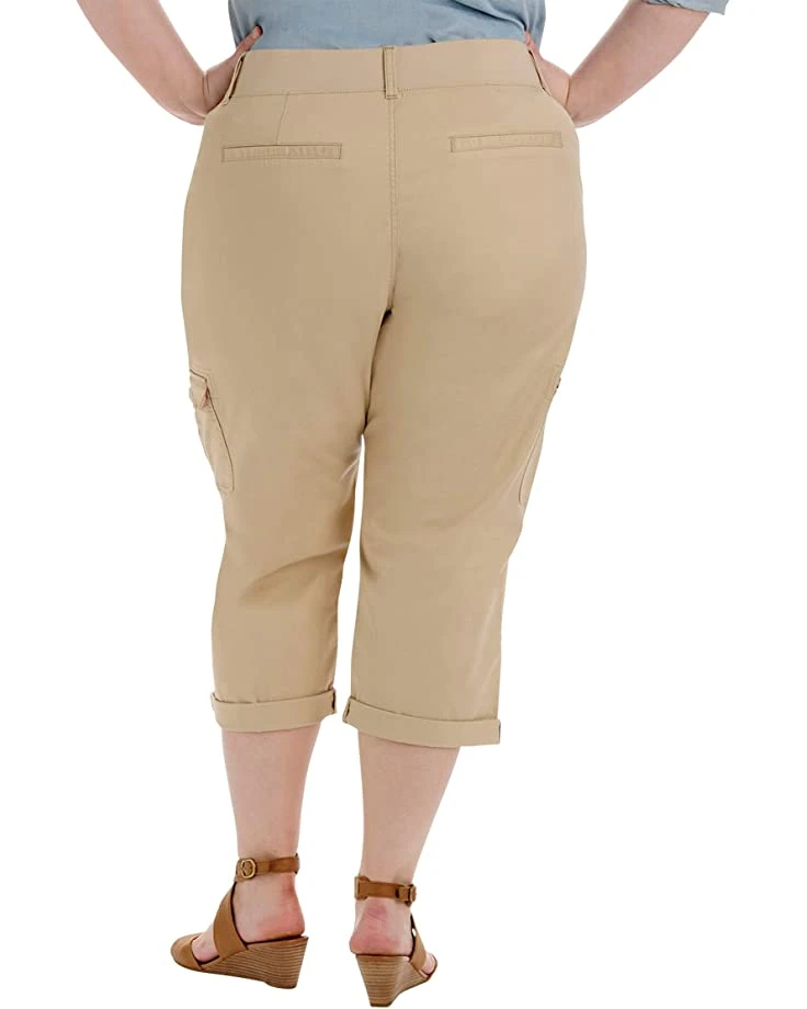 Lee Relaxed Fit Austyn Knit Waist Cargo Capris (Plus) | Pants 2 Lee Relaxed Fit Austyn Knit Waist Cargo Capris (Plus) | Pants - Image 2
