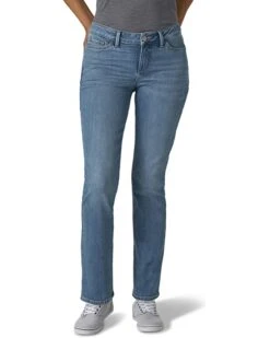 Lee Secretly Shapes Regular Fit Straight Leg Jeans Mid-Rise