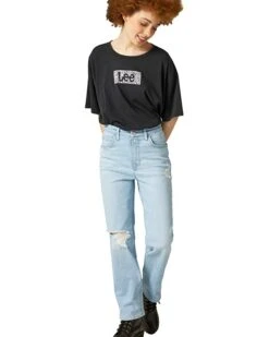 Lee High-Rise Straight Crop | Jeans